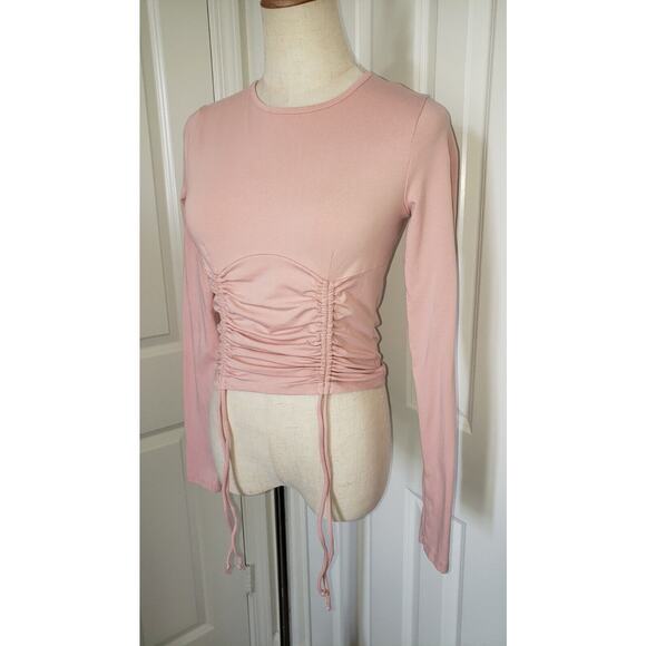 So Goods for Life Drawstring Ruched Front Sweatshirt Women Size Small - Picture 1 of 5